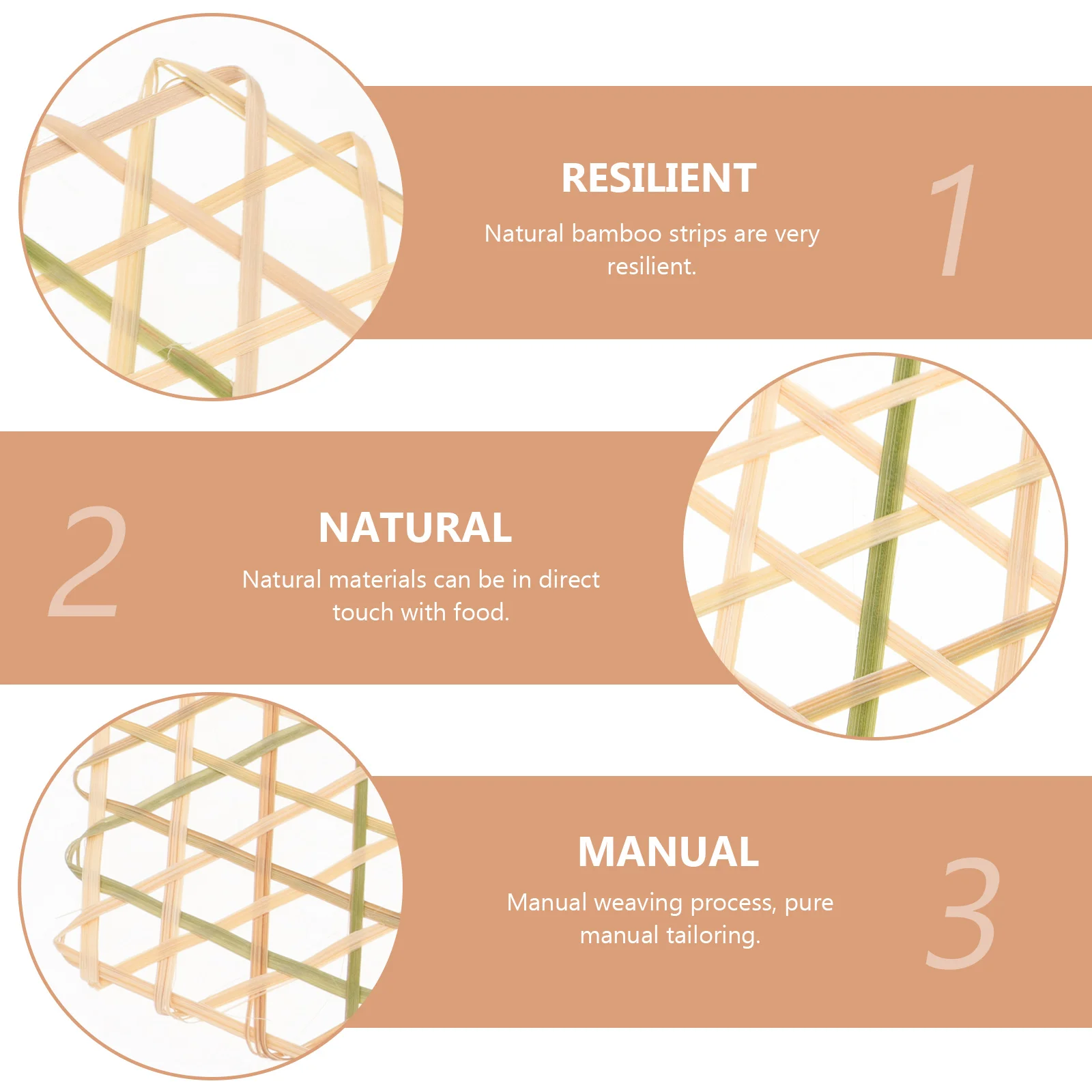 5 шт. бамбуковый коврик для приготовления на пару вкладыши пароварки