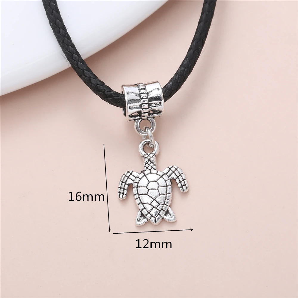 20 шт. Изящные винтажные Подвески в виде морской черепахи аксессуары для