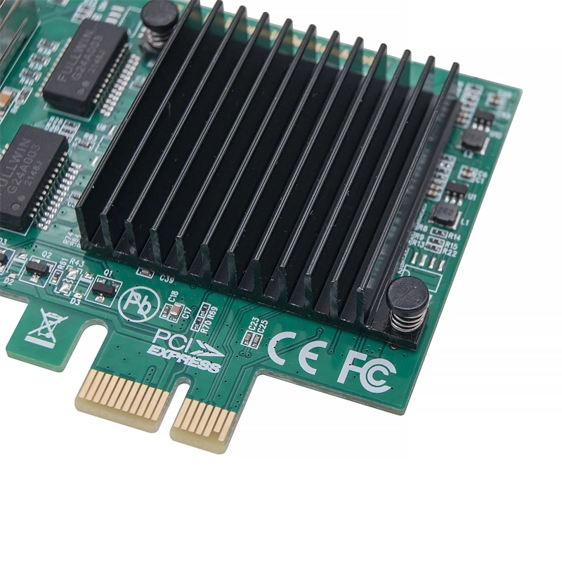 Фото Сетевая карта E1G42ET RTL8111F с 2 портами RJ45 на PCI Express X1, чип 1 Гбит/с, гигабитные Ethernet LAN-карты, сетевой адаптер для настольного ПК №5