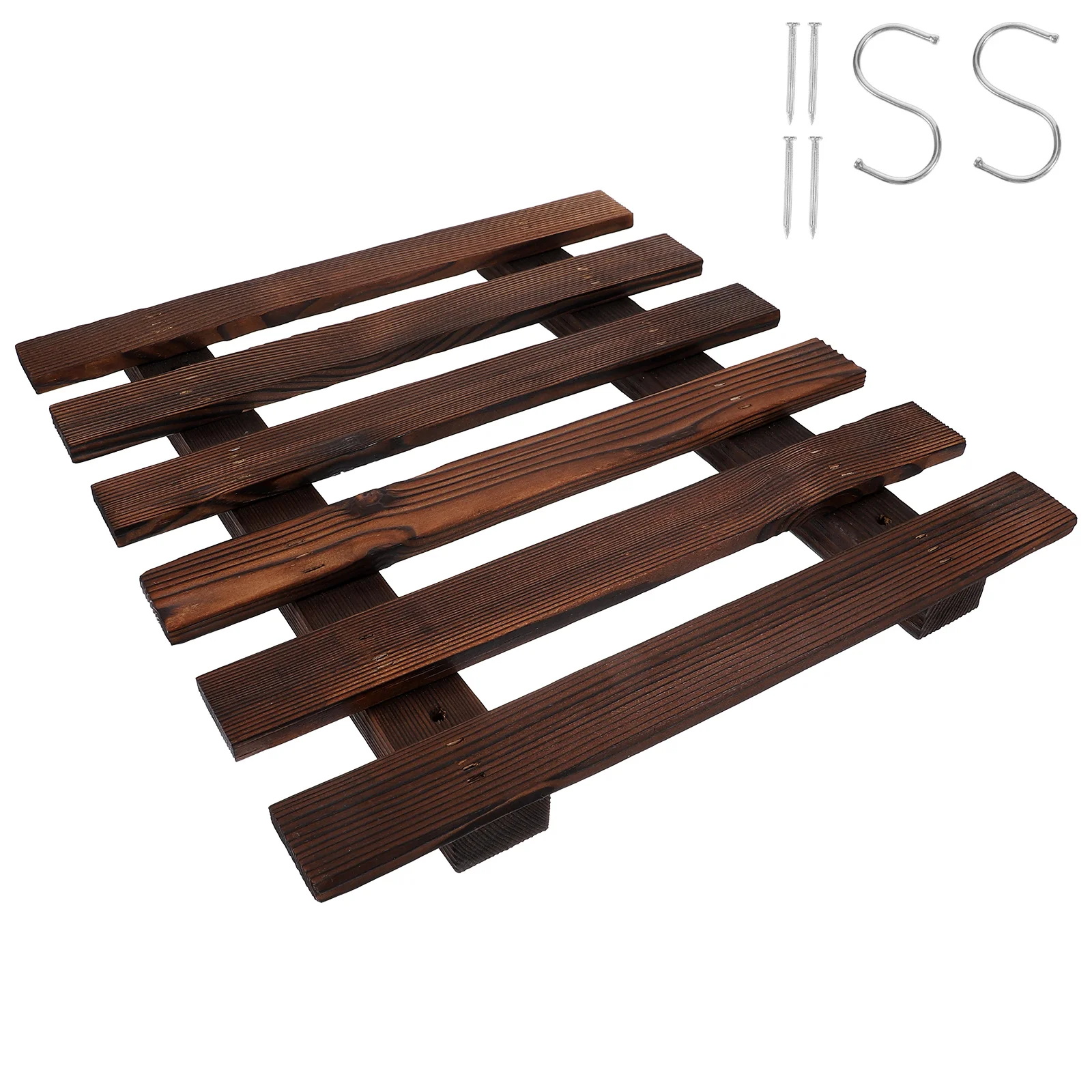

1 Set of Wood Rack Wall Planter Holder Planter Hanging Rack Wood Wall Rack for Propagation Planter