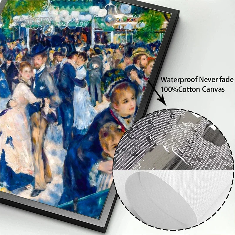 Auguste Renoir и Клод Моне портретные произведения искусства принты постеры холст