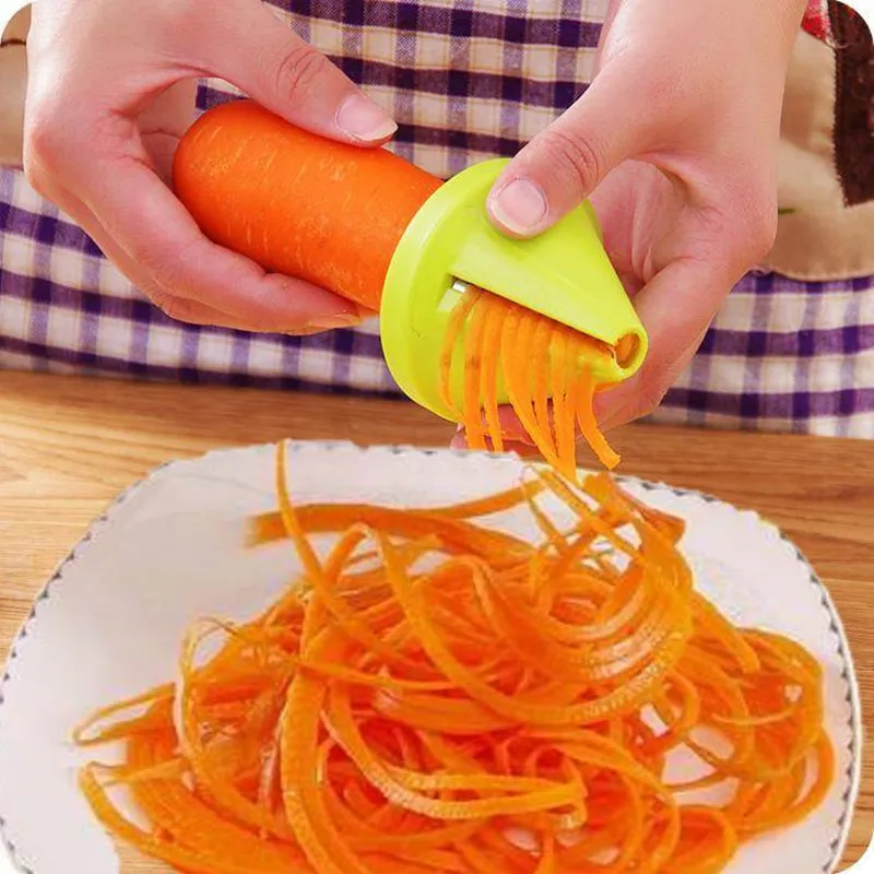 

Kitchen Tool Vegetable Fruit Multifunction Spiral Shredder Peeler Manual Potato Carrot Radish Rotating Grater Kitchen Accessorie