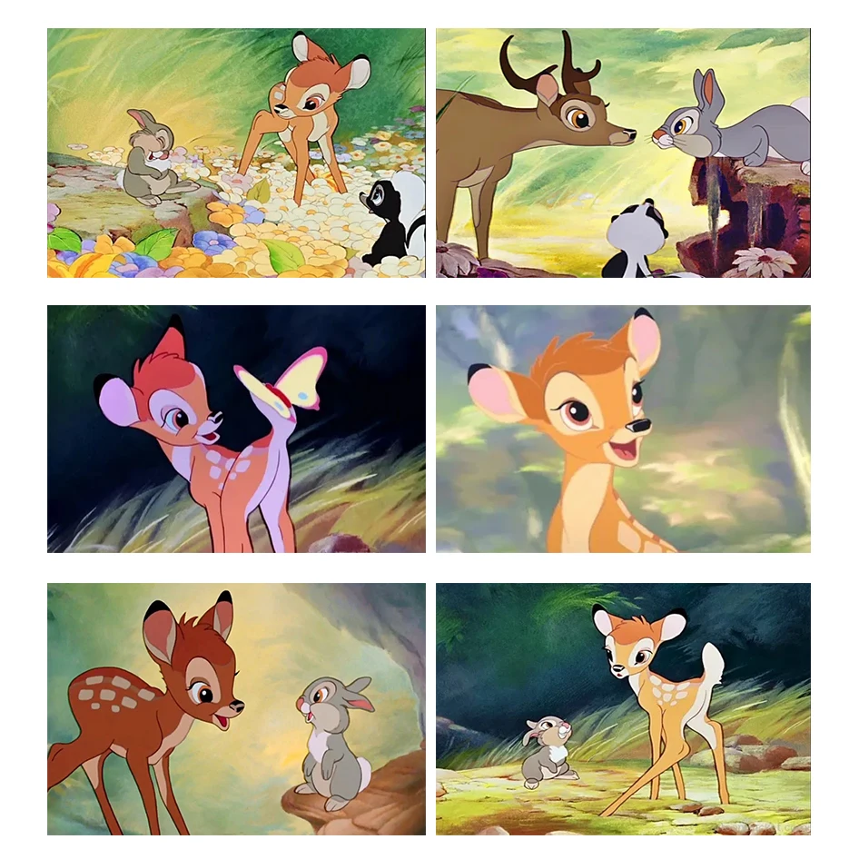 

Алмазная картина «сделай сам» Disney 5D, картина из аракушек, оленей, Бэмби «сделай сам», алмазная вышивка, домашний декор, Ll326