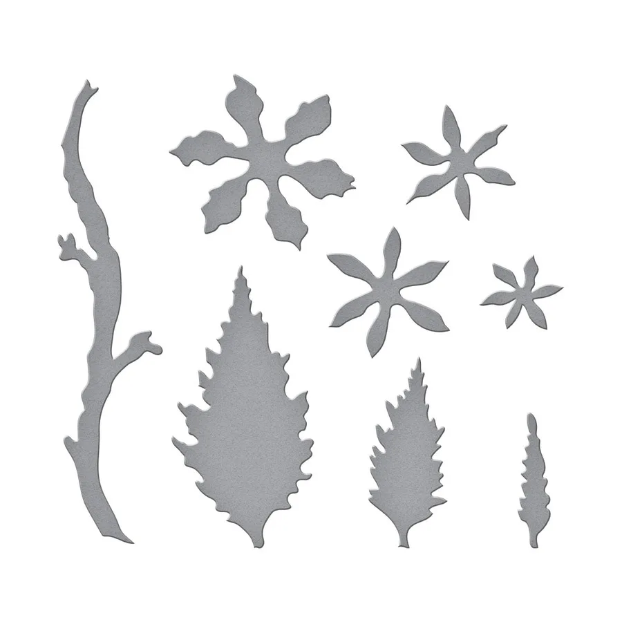 

Holiday Flower Metal Cutting Dies Stencils Die Cut for DIY Scrapbooking Album Paper Card Embossing New 2022