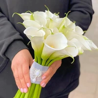 artificial high quality real touch calla lily artificial flower horse wedding home table decoration bouquet artificial bouquet
