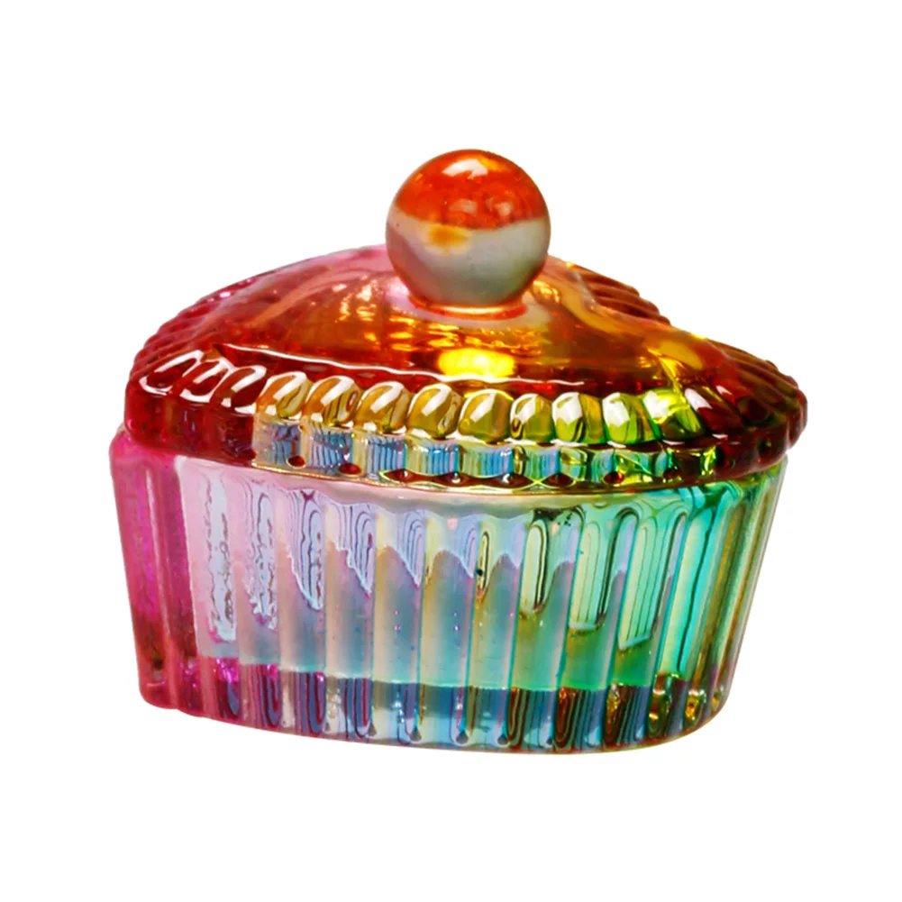 КУБОК Жидкость Акриловый Посуда Стакан Хрустальный Dappen с Крышкой Цветная Глазурь Пудра Чаша Инструменты для маникюра Нейл-арт.