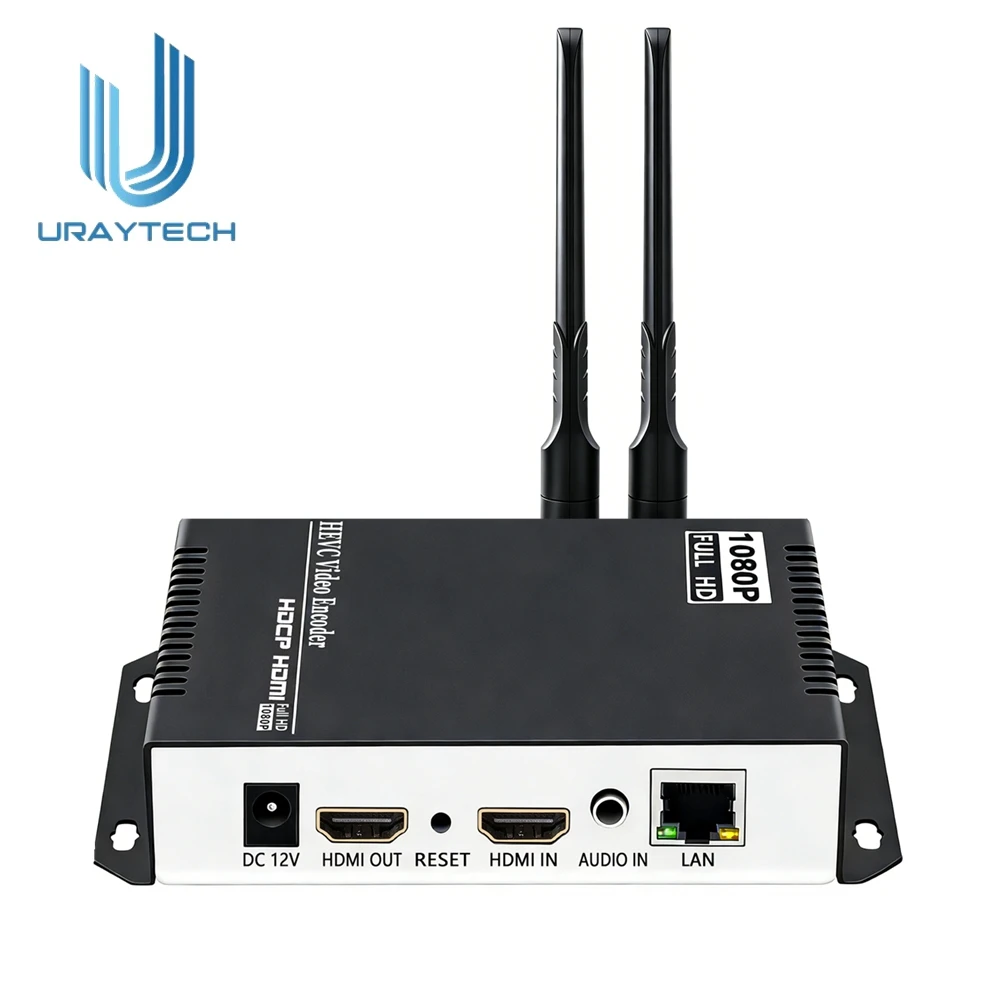 Фото URay 1080P 1080I H.264 HDMI-LAN видеокодер, WiFi-конвертер для прямой трансляции, беспроводной HD-передатчик видео и аудио №1