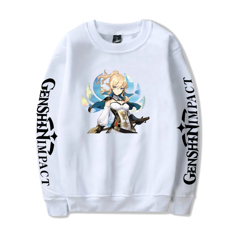 

Толстовки Genshin Impact с круглым вырезом для мужчин и женщин, Модный свитшот в стиле хип-хоп, пуловер в стиле Харадзюку Kpop, худи Genshin