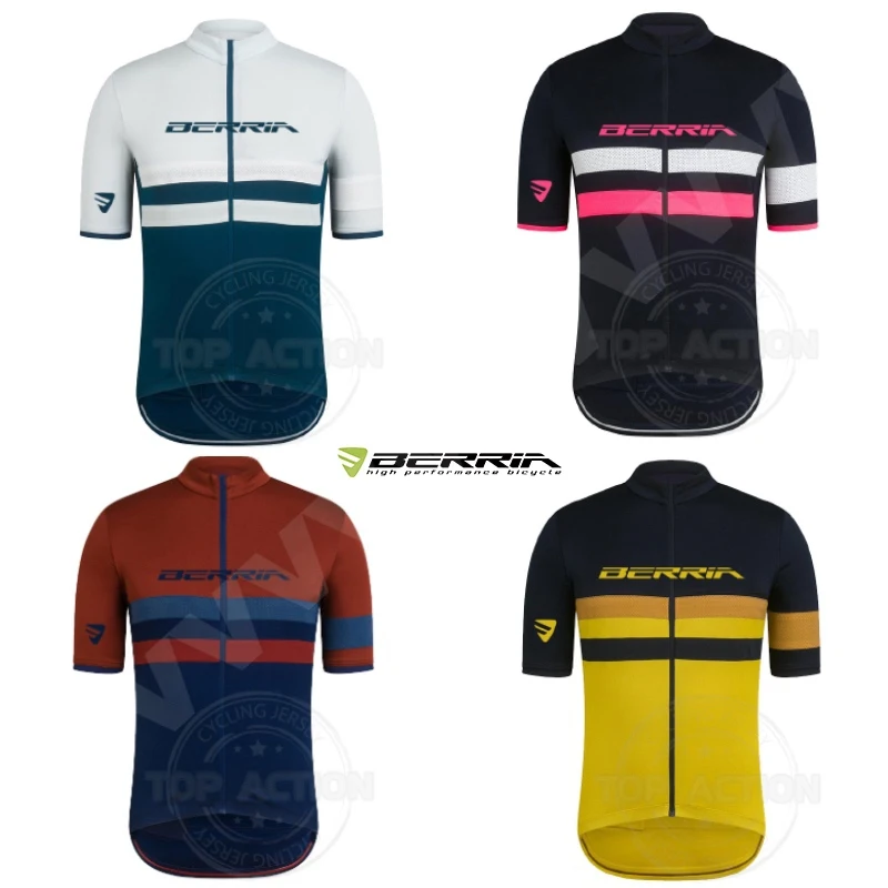 

Explosive Cycling Clothing Set Berria Summer Men's Short Sleeve Cycling Jersey Shorts Suit MTB Cycling Clothing ropa ciclismo