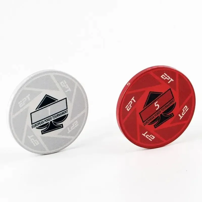 10 шт./компл. керамические чипы круглые Техасский бакар набор игровых чипов для