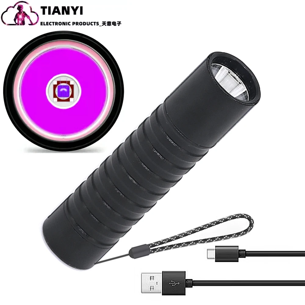 Маленький УФ-фонарик Ziguang Type-C Мини-фонарик из алюминиевого сплава со встроенной