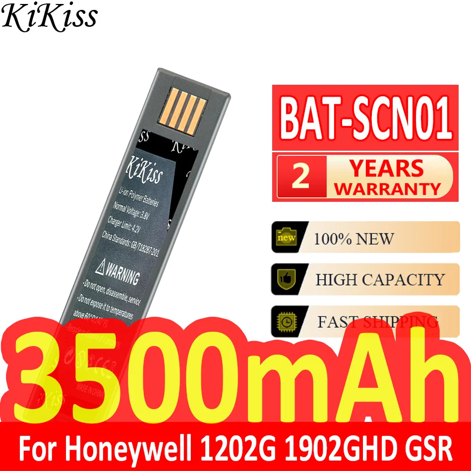 

3500mAh KiKiss Powerful Battery BAT-SCN01 For Honeywell 1202G 1902GHD GSR 1452G 4820 3820 BAT-SCN01 General Scanners