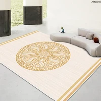 simple wabi sabi crystal velvet floor mat living room sofa covered with wear resistant carpet bedroom study decorative floor mat