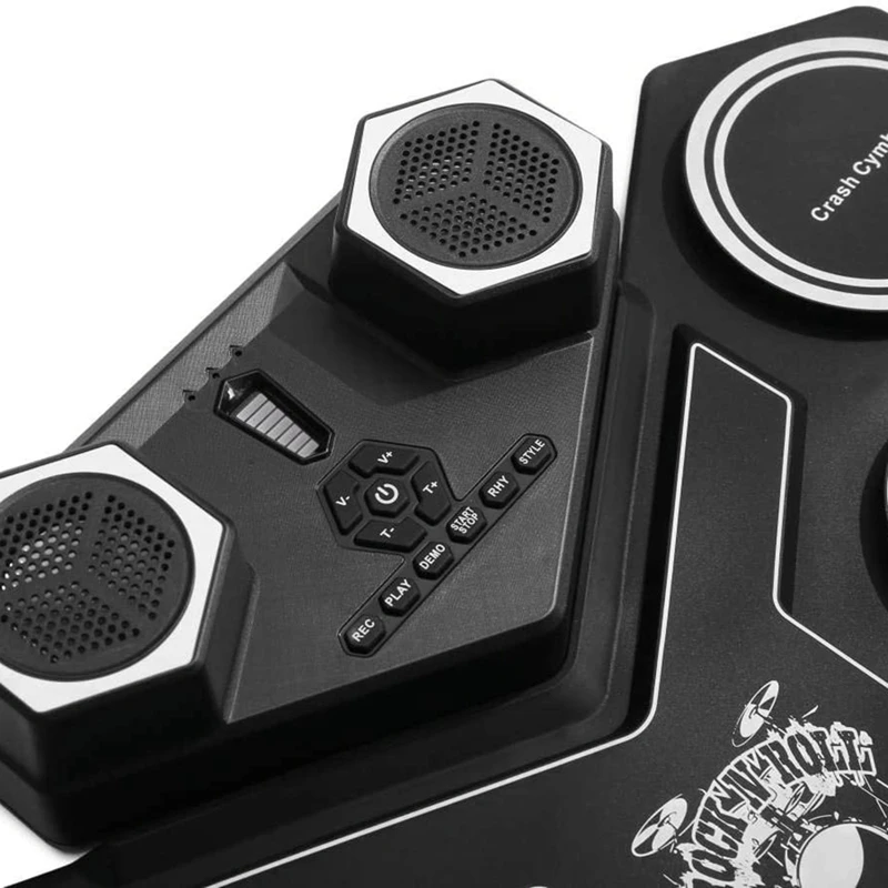 Набор электронных барабанов портативные складные 9 насадок встроенный динамик и
