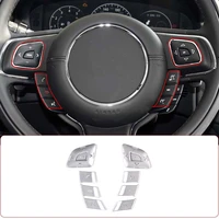 for jaguar xjxjl 2010 2019 for land rover range rover evoque 2012 2018 car steering wheel button sticker interior accessories