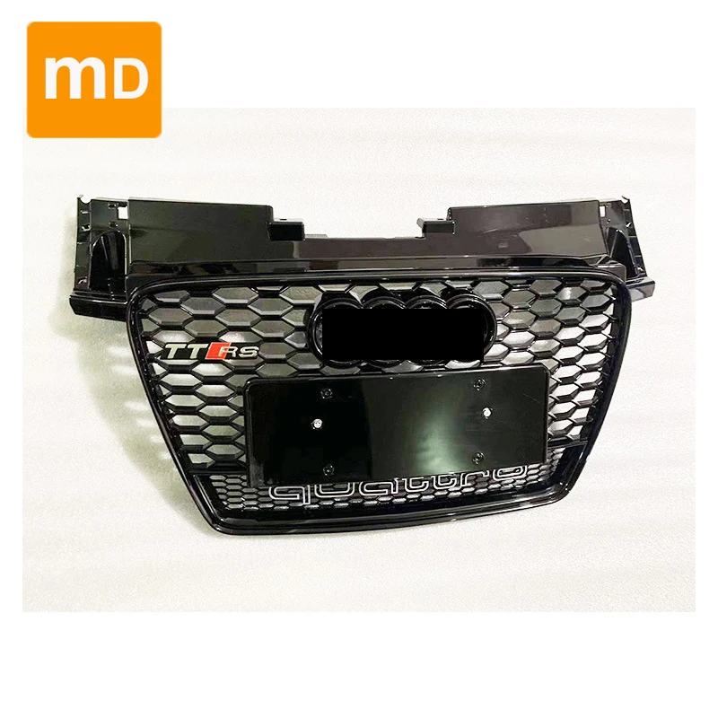 Глянцевые черные решетки радиатора с Сотами для Audi TT/TTS 2008-2015 модифицированные