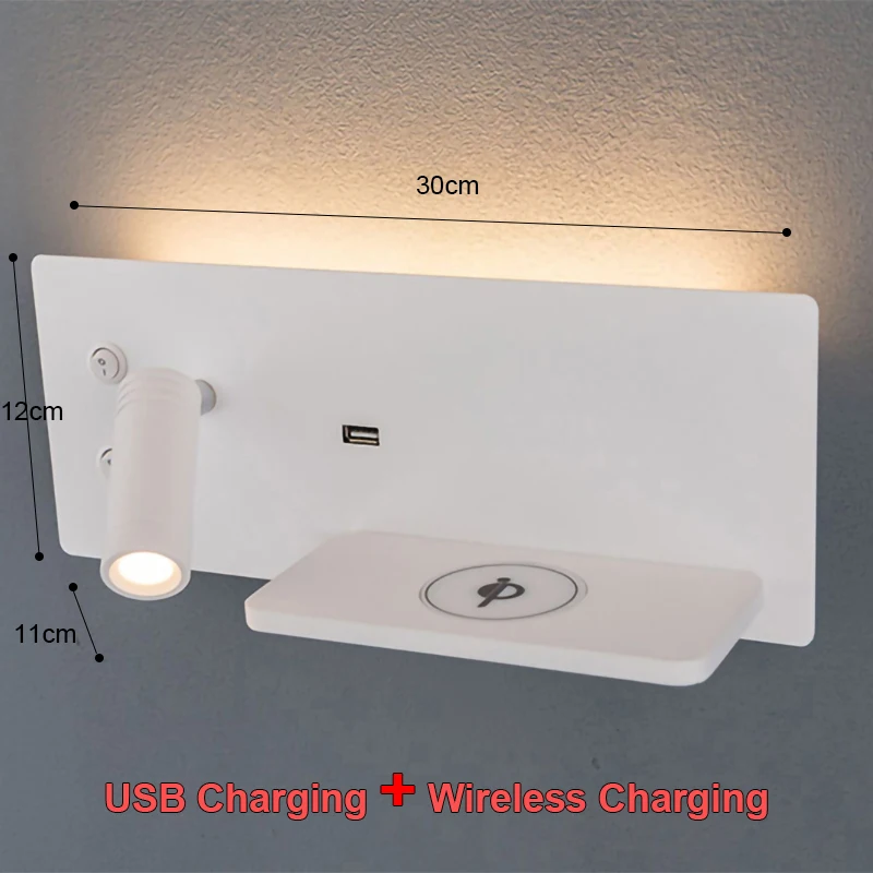 

Настенная лампа BANMENG с беспроводной зарядкой