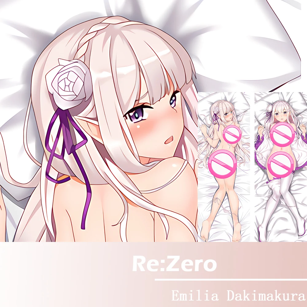 

Re: Life In A Different World From Zero Dakimakura Emilia Character Pillowcase Hugging Body Pillows Anime Otaku Pilow Cover