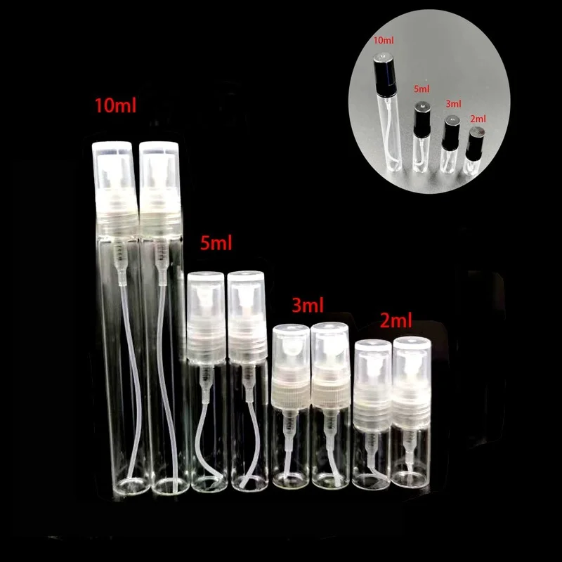 

Sdotter 4 шт./упаковка 2 мл 3 мл 5 мл 10 мл Портативная Черная прозрачная мини-парфюмерная стеклянная бутылка пустая Косметическая дорожная пробная трубка для образцов тонкая V