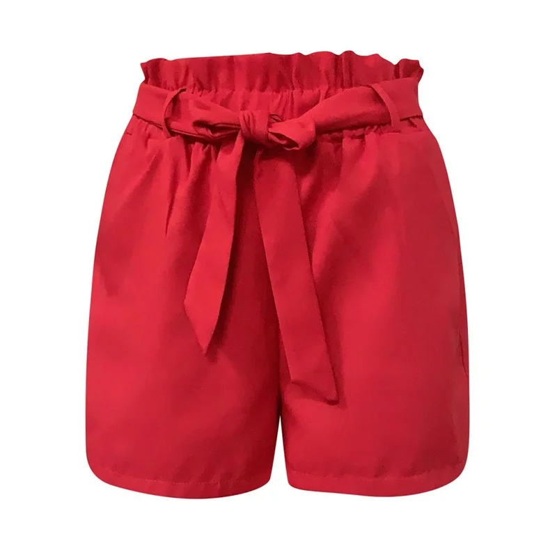 

Sexy Hollow Out Summer Woman Short Pants Lady Casual Simple Drawstring Szorty Damskie 2023 New Woman Fashion High Waist Shorts