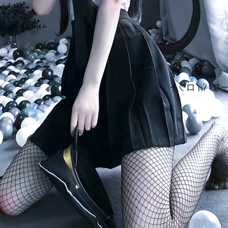 

Hot Breathable Thin Section Stockings Stewardess Uniform Jk Girl Sexy Temptation Stockings Fishnet Stockings Black Silk Gift