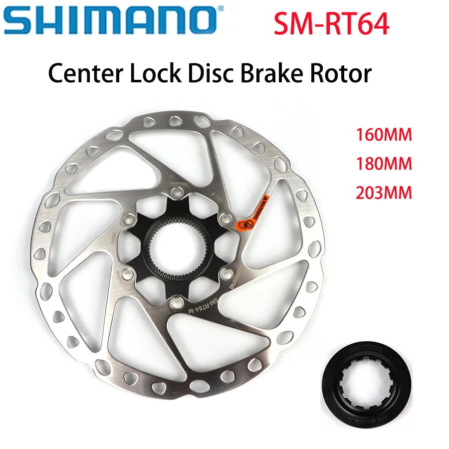 

Shimano GRX SM-RT64 CENTER LOCK Disc Brake Rotor Technology MTB Mountain Bicycle RT64 160MM 180MM 203MM XT SLX DEORE MTB Bike