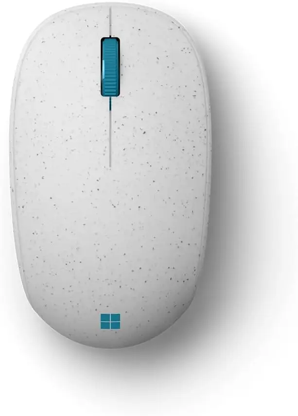 

Fashionable White Ocean Plastic Point Optical Mouse - Perfect Choice for Work or Entertainment.