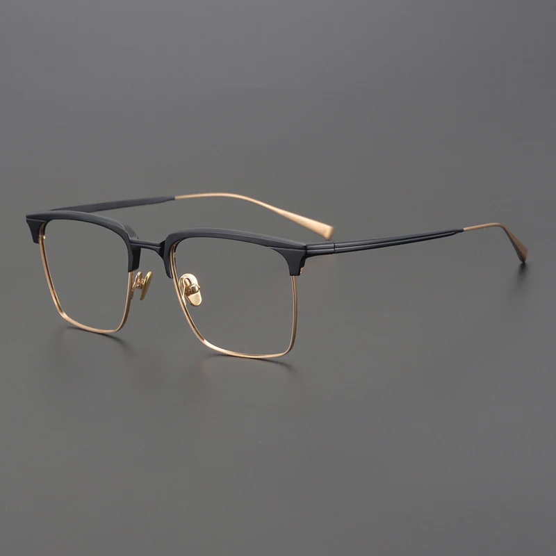 

Takuya Kimura Japanese Hand-made Ultra-light Titanium Large Frame Men Trendy Business Myopia Anti-fog Square Big Face Glasses
