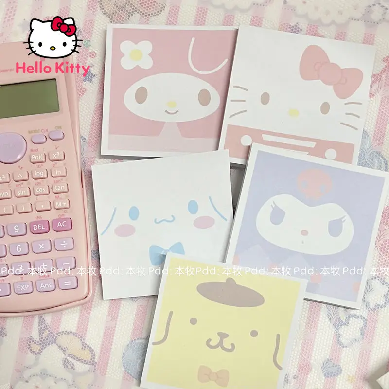 

Hello Kitty Kulomi Sticky Note Cartoon Decorative Message Note Record Paper Cute Girl Hand Account Self-adhesive Easy To Carry