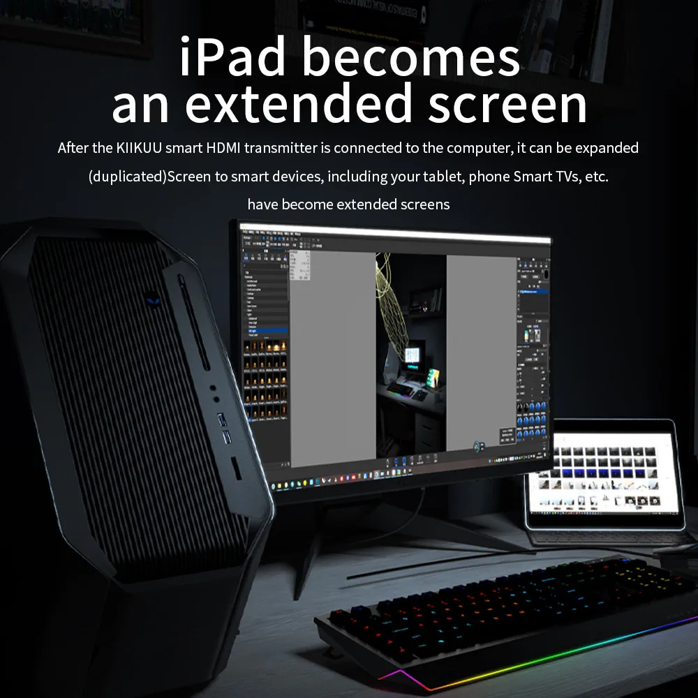 Новый LOKMAT KIIKUU умный беспроводной HDMI передатчик приемник видеоэкран Pojector