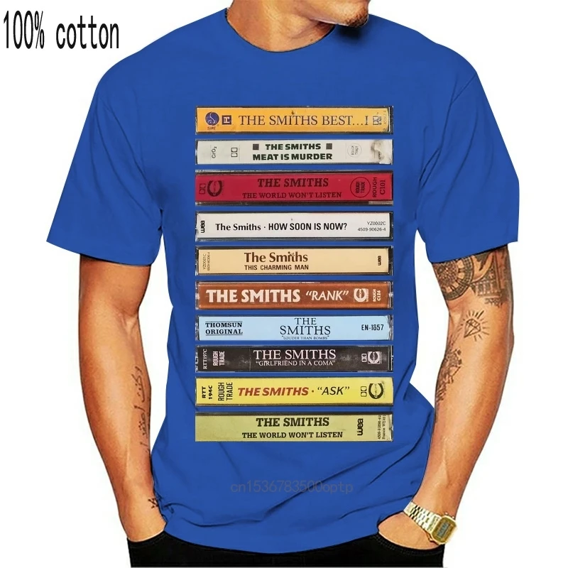 

The Smiths Albums Cassette Cool Vintage Retro Black T Shirt Size S-3XL New Men Cotton T-Shirt