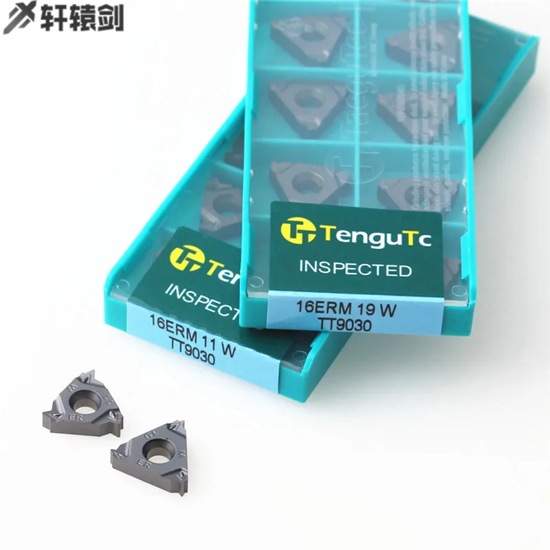 

10PCS 16ERM 16IRM 16ER 16IR TT9030 Carbide Threaded Insert Steel Parts Thread Turning Tool Blade
