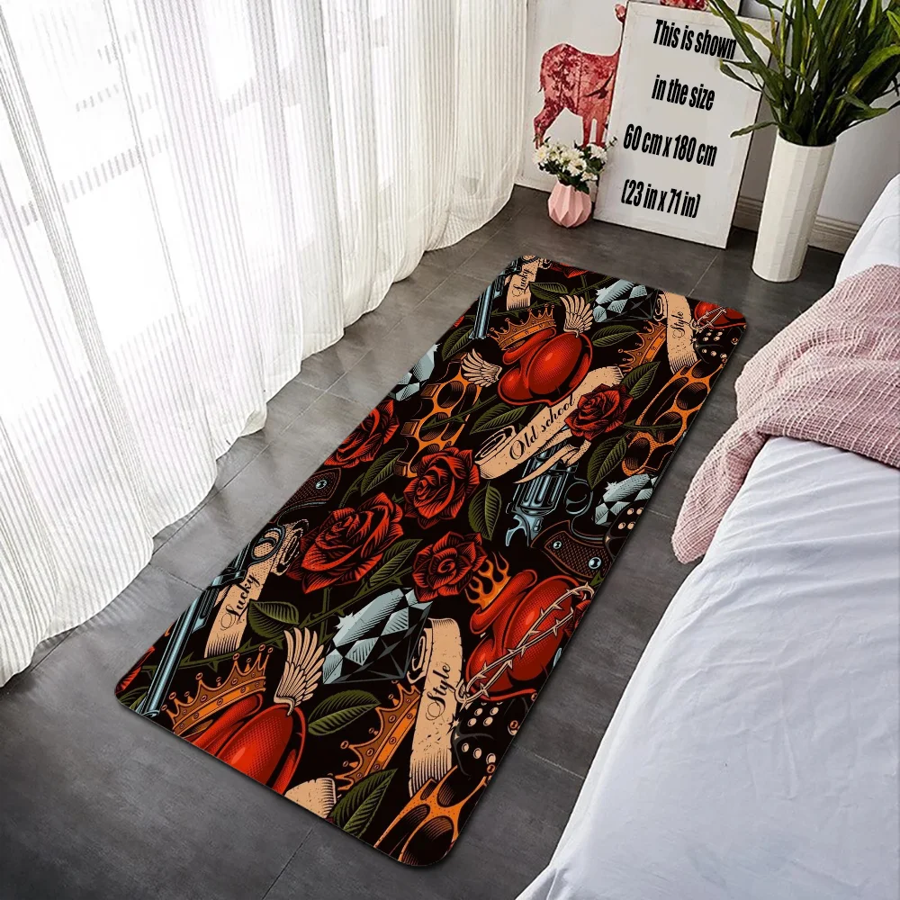 Laumango современный полосатый замшевый входной коврик противоскользящий