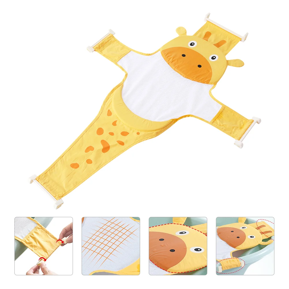 

Baby Support Mesh Bathtub Shower Net Infant Bath Bathing Matsit Soft Nonbather Tub Pad Bathroom Newborn Foldable