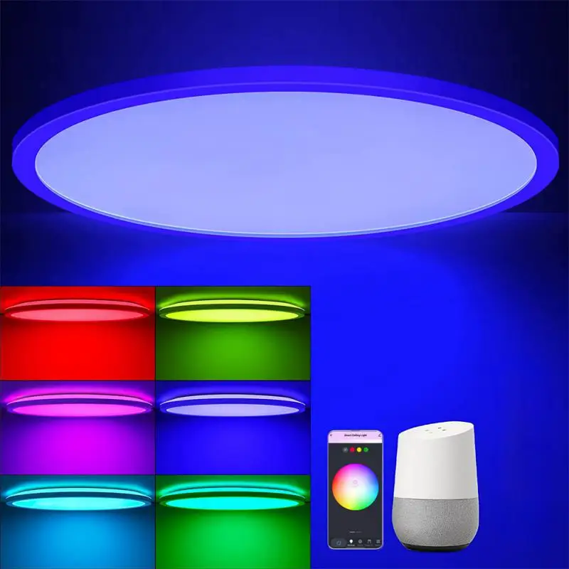 

Умный потолочный Rgb-светильник с Rgb-подсветкой и поддержкой Wi-Fi
