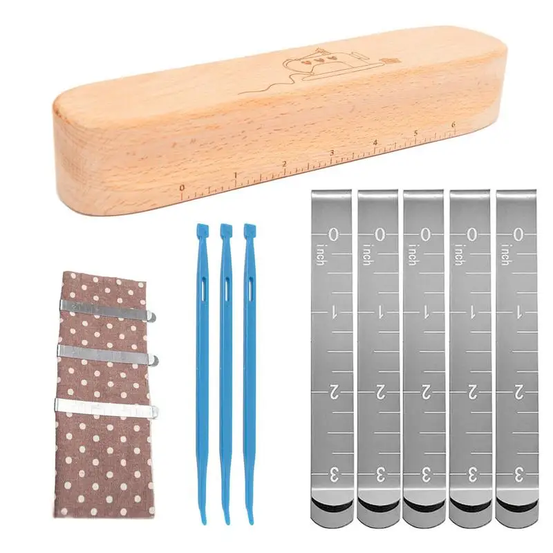 

Sewing Clips For Fabric 5pcs Sewing Machine Supplies Measurement Ruler Pinning And Marking Accessories Quilting Clips For