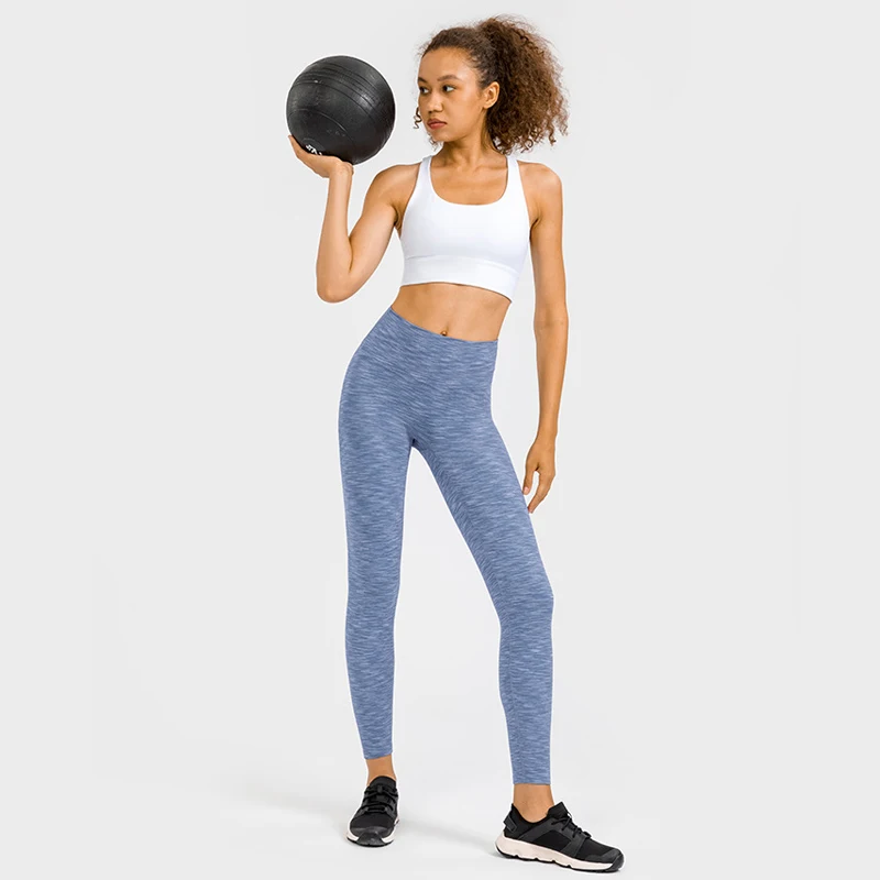 Lulu Leggings Women's Pants Yoga Gym Tennis Female Fitness Pants Seamless Leggings Sport Women Clothing Sportwear Stripe Tights