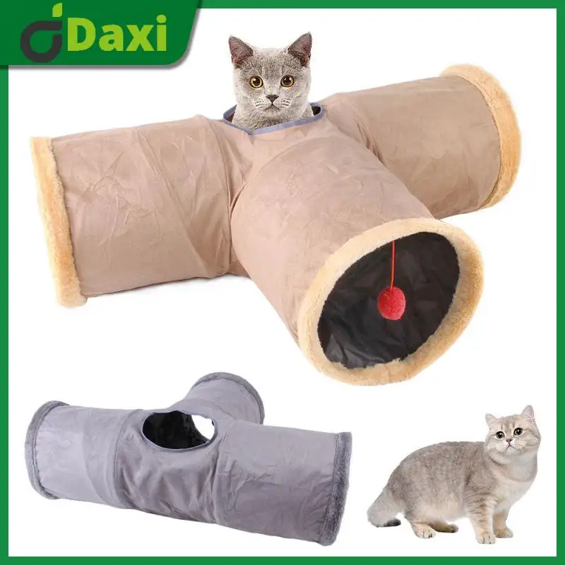

Polyester Play Chase Puppy Kitten Rabbit Play Tunnel Tube Training Play Games Kitten Supplies Pet Crinkle Tunnels Folding