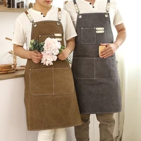 kitchen aprons for woman men chef new fashion canvas apron for restaurant hairdressing manicurist household cleaning tools