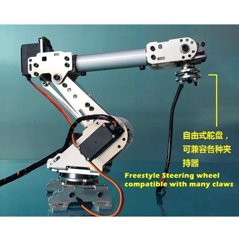 Robot Arm Model Multi-Dof Manipulator Claw Gripper with 6pcs MG996R for Arduino DIY Project