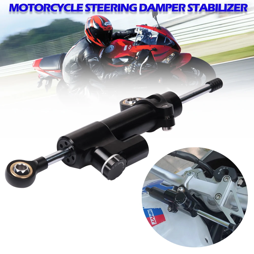 

Universal Motorcycle Shock Absorber Damper Safety Control Adjustable Steering Stabilizer For KTM DUKE 250 390 DUKE390 DUKE250