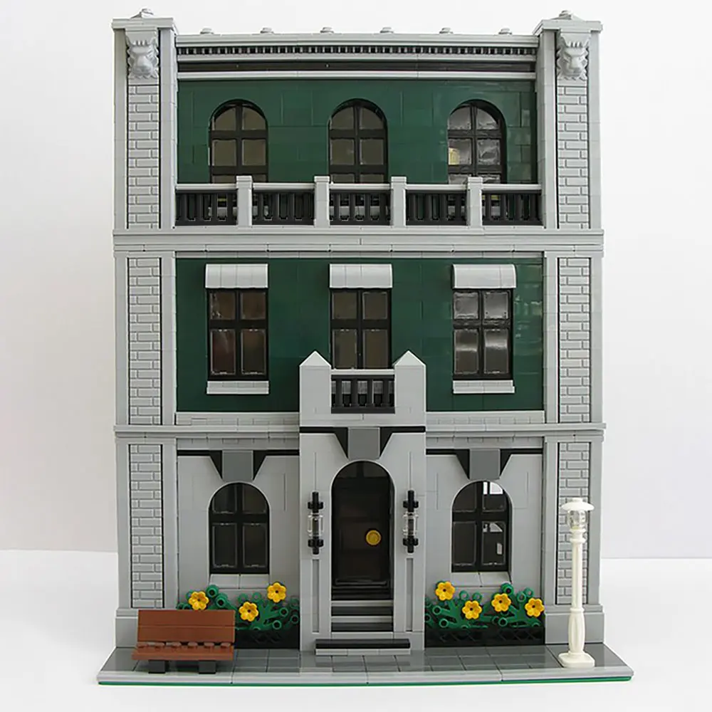 

MOC-11223 Lion Heart Hotel Building Blocks Set Idea Architecture House Bricks Toys For Children Birthday Gifts