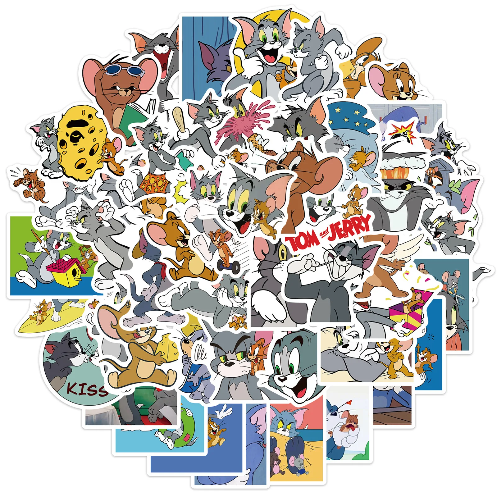 

10/30/50PCS Classic Anime Graffiti Stickers Cartoon Waterproof Stickers Skateboard Luggage Decorative Stickers Wholesale