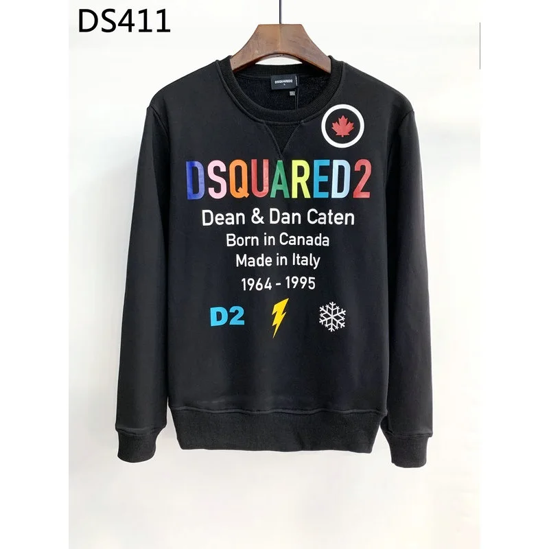 

Factory Brand O-Neck Hoodie Sweatshirt dsquared2 Printed Fleece Men Winter Casual Pullover tracksuits Sportswear Clothes
