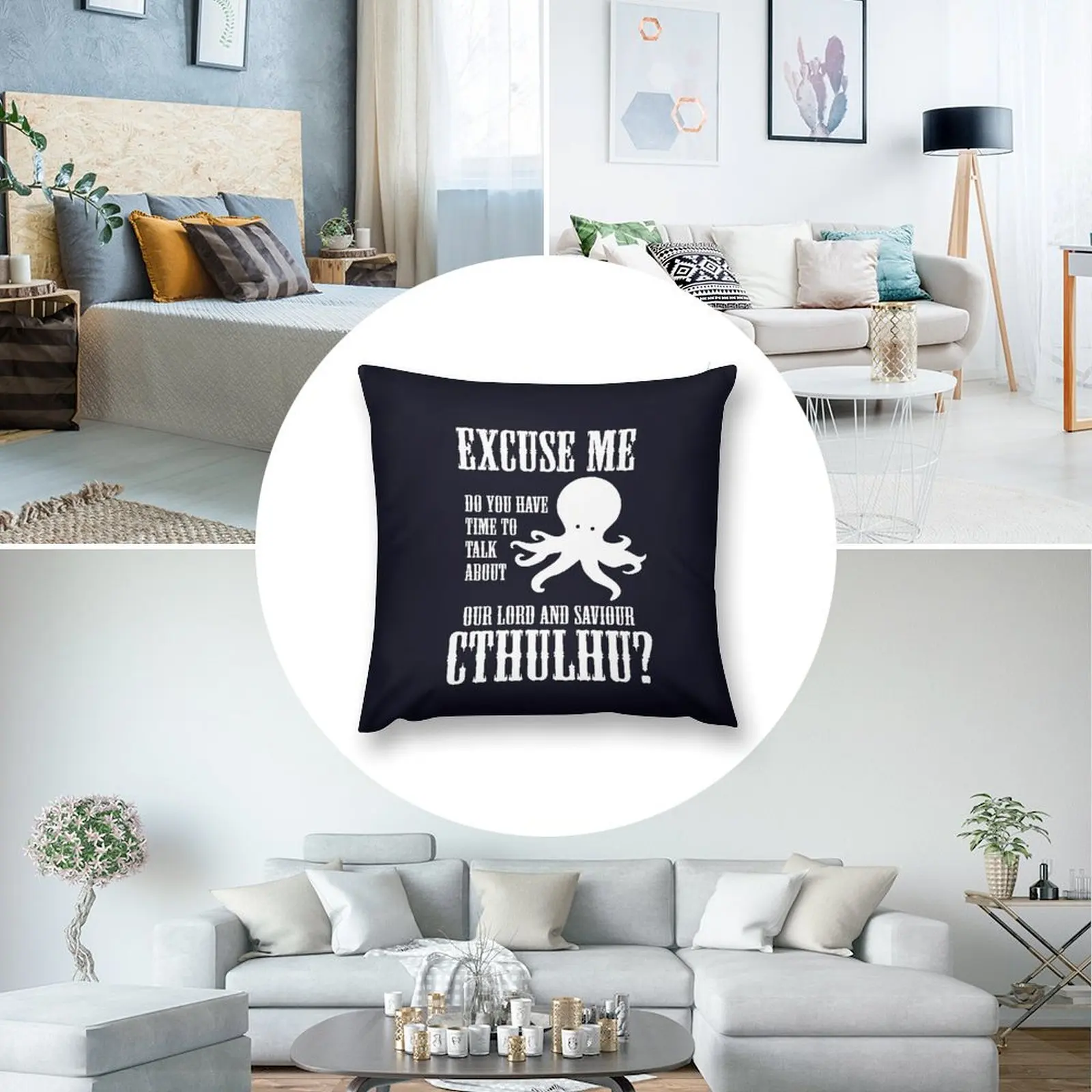 Диванная подушка наш властелин и спаситель Cthulhu Подушка детская комната