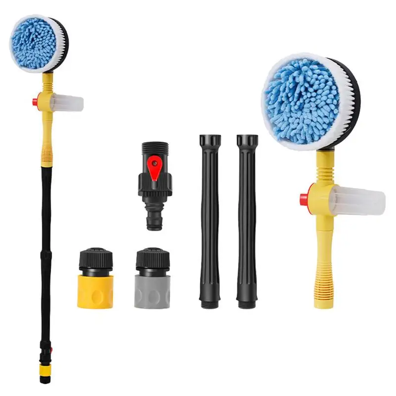 

Car Wash Brush Cleaning Tools Mop Long Handle Automatic Foaming Car Chenille Microfiber Wash Mop Auto Accessories