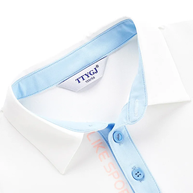 Тренировочная футболка для гольфа с длинными рукавами рубашка поло мальчиков и