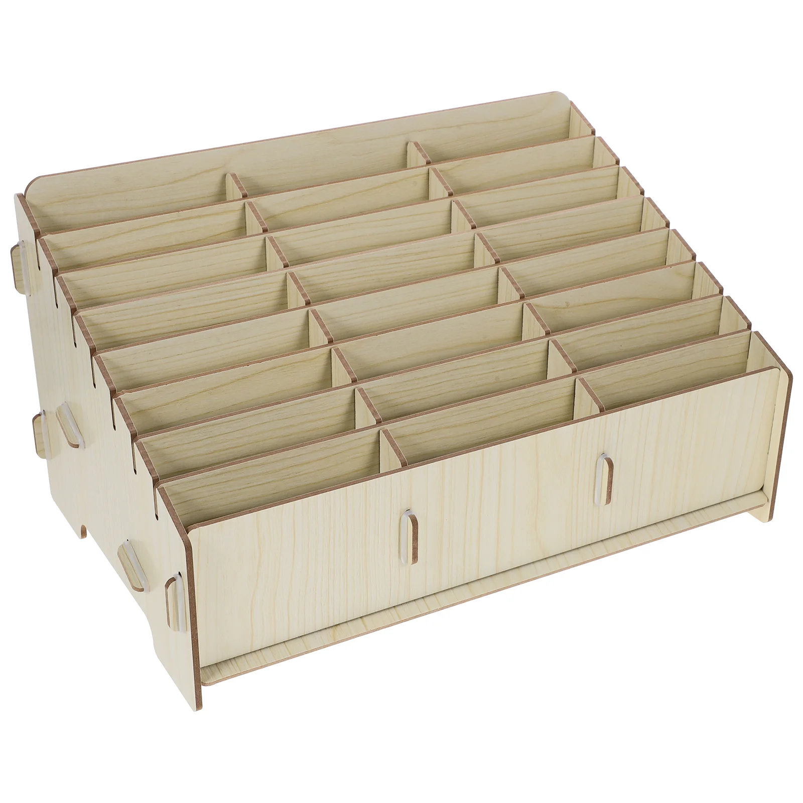 

Desktop Storage Box Multi-grids Holder Holder Organizer for Desk