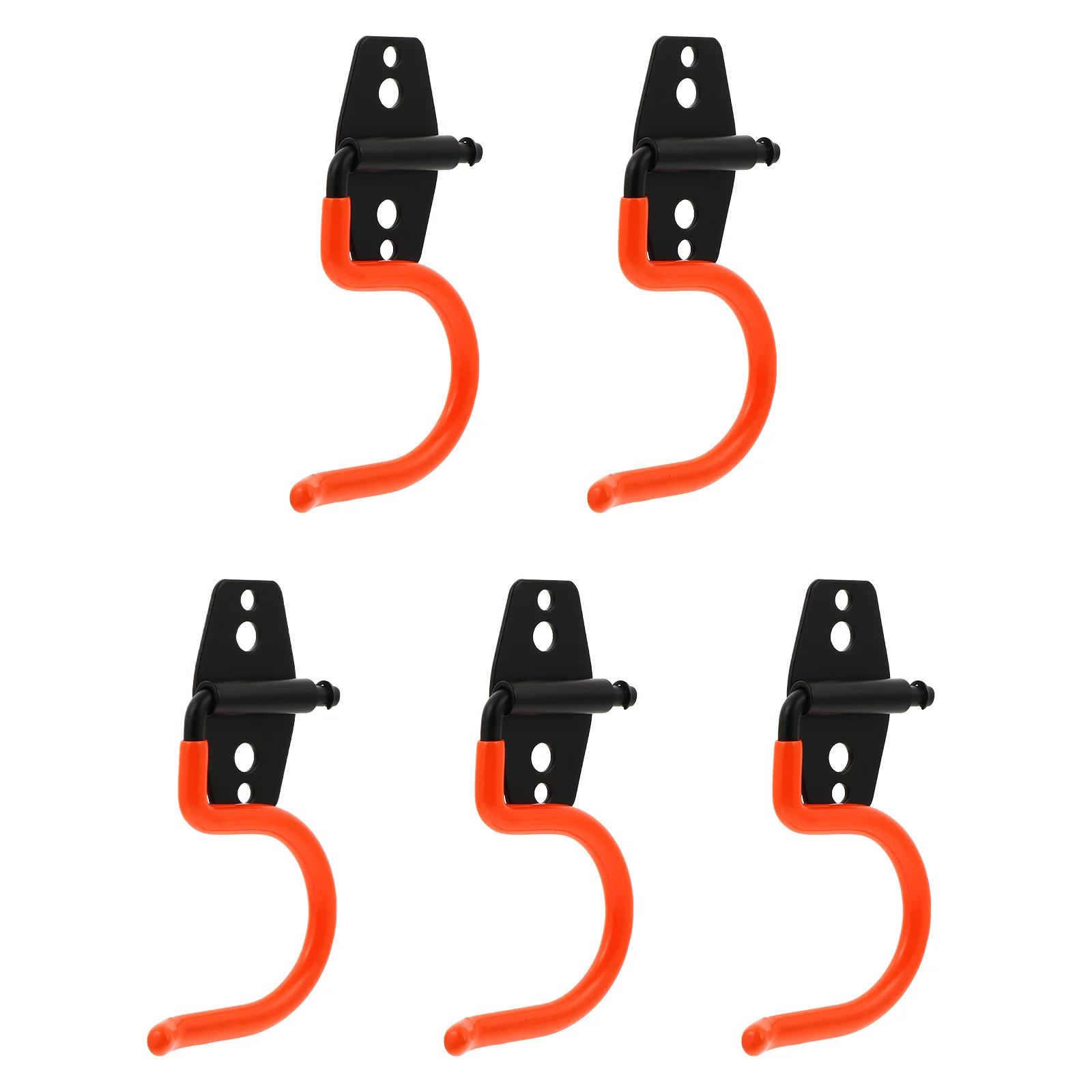 

5pcs Heavy Duty Storage Hooks Garage Wall Mount Hook Organizer Mop Holder