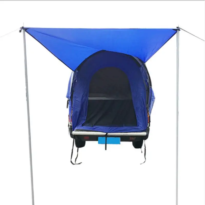 

Pickup Truck Bed Tent Double Layer Pickup Truck Tents For 2 Persons 190T Flame Retardant Polyester Tent Easy To Assemble For 5-6